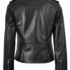 Amber Women’s Black Biker Leather Jacket 02