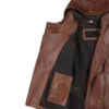 Cidra Women’s Brown Hooded Leather Jacket 06