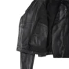 Kirsten Women's Black Asymmetrical Biker Jacket 07