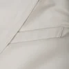 Men’s Off White Leather Blazer Two Button Jacket 05
