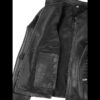 Rachel Women's Black Café Racer Leather Jacket 05