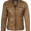 men's brown racer jacket 04
