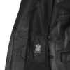 Women’s Black Leather Blazer Two Button Jacket 04