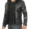 men's black hooded jacket 04
