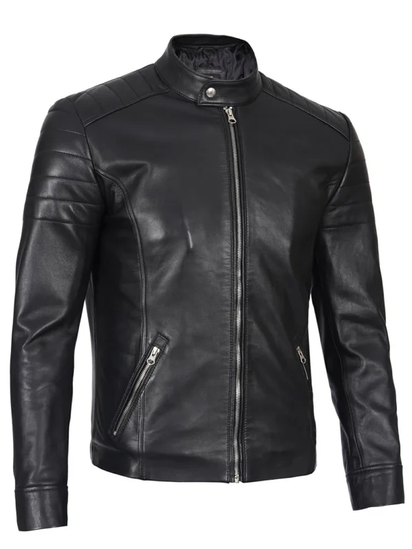 men's black racer jacket 06