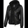 women's black leather jacket 01