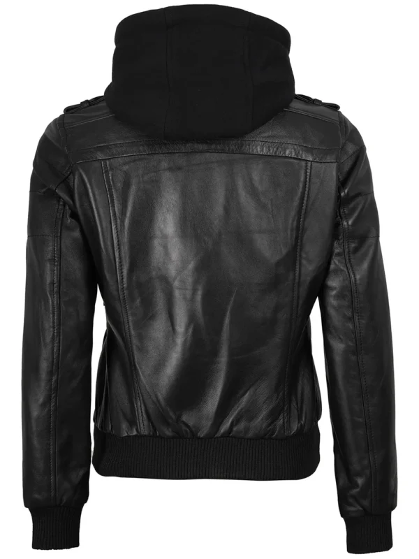 women's black leather jacket 03