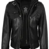 women's black leather jacket 04
