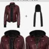 women's maroon leather jacket 06