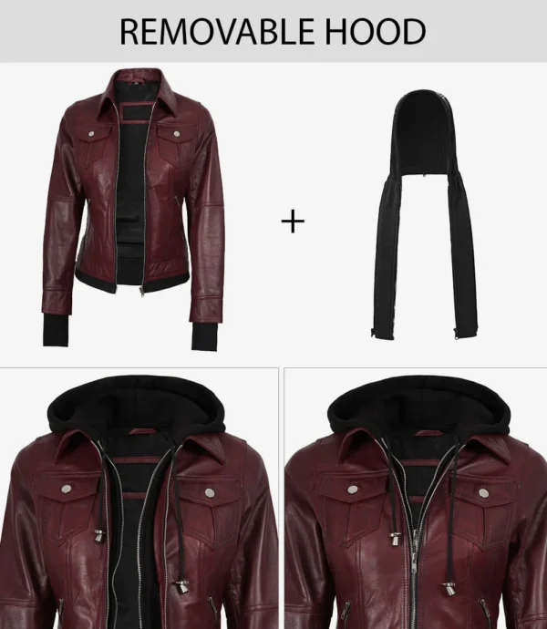 women's maroon leather jacket 06