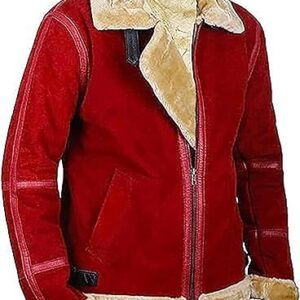 Ryan Reynolds Spirited Shearling Leather Jacket
