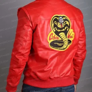 Red and Black Leather Jacket