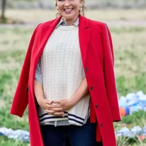 Finding Mr. Christmas S02 Inspired Red Winter Coat