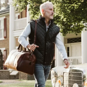 Highlands Quilted Leather Vest